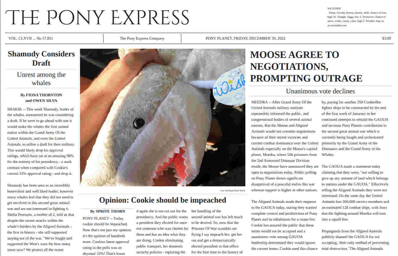 The December 30th, 2022 edition